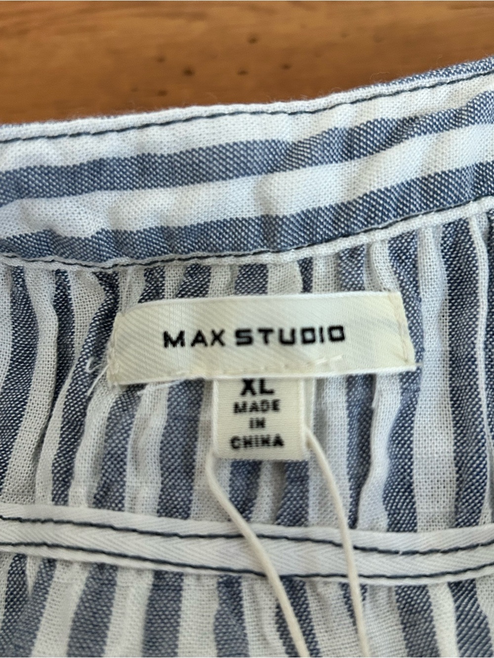 Max Studio Striped Jumpsuit White Blue Size XL - Picture 3 of 12